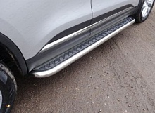 Пороги с площадкой 60,3 мм для Renault Koleos II