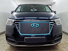 Зимняя заглушка радиатора на стяжке верх для Hyundai H-1 II Рестайлинг 2