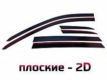 Дефлекторы окон 2D 6 шт. для Audi Q7 II (4M)