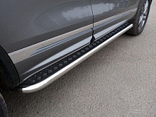 Пороги с площадкой 60,3 мм для Volkswagen Touareg II Рестайлинг