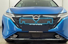 Зимняя заглушка радиатора на стяжке верх 2 части для Nissan Note III