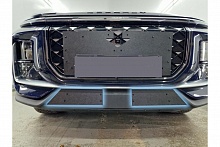 Зимняя заглушка радиатора на стяжке центр 2 части для Soueast S09 I