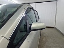 Дефлекторы окон 2D с хром накладками 8 шт. под наклоном для Opel Zafira B Рестайлинг